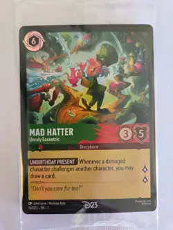 Disney Lorcana 16/D23 Mad Hatter - Unruly Eccentric D23 Member Exclusive SEALED - Image 1