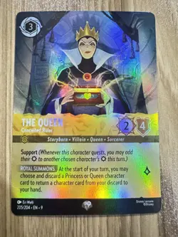 Disney Lorcana TCG the Queen Conceited Ruler 205/204 Fabled Epic NM/M Condition - Image 1