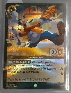 Disney Lorcana Reign of Jafar EN-8 Goofy 223/204 Cold Foil - Image 1