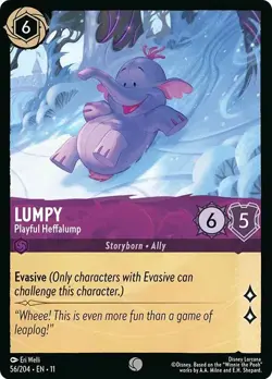 Lumpy - Playful Heffalump 56/204 Winterspell Non-Foil Disney Lorcana - Image 1