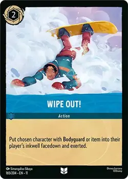 Wipe Out! 165/204 Winterspell Non-Foil Disney Lorcana - Image 1