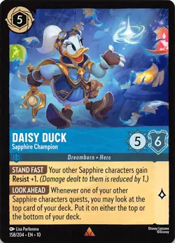 Daisy Duck Sapphire Champion 158/204 Whispers in the Well Disney Lorcana - Image 1