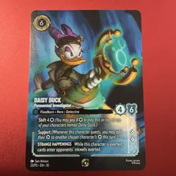 Disney Lorcana - Daisy Duck Paranormal Investigator 23/P3 Participant Promo Reg - Image 1