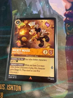 Mickey Mouse - Amber Champion Whispers Well 4x x4 Disney Lorcana Playset - Image 1