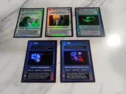 Star Wars CCG Reflections III 5 Card Foil Lot - Image 1