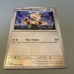 Meowth - Pokemon TCG 048/064 Sv: Shrouded Fable Reverse Holo NM Condition Card - Image 3