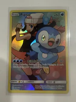 Piplup 239/236 Secret Rare Holo Cosmic Eclipse Dawn Character Pokemon Card LP/NM - Image 1