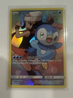 Piplup 239/236 Secret Rare Holo Cosmic Eclipse Dawn Character Pokemon Card LP/NM - Image 3