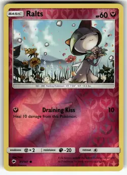 Ralts 91/147 SM - Burning Shadows LP Pokemon Card TCG - Image 1