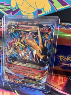 2014 Pokemon MEGA M Charizard EX XY Flashfire Ultra Rare Card #13/106 - Image 2