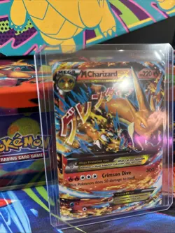 2014 Pokemon MEGA M Charizard EX XY Flashfire Ultra Rare Card #13/106 - Image 3