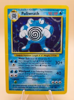 Poliwrath Holo Rare Base Set 13/102 Pokemon Card - WOTC 1999 - Image 1