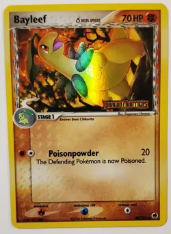 Bayleef Dragon Frontiers Reverse Stamped Holo 26/101 Delta Species Pokemon Card - Image 1