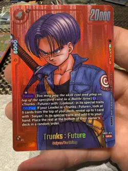 Dragon Ball Super Card Game Trunks: Future SB02-011 Uncommon Holo Battle Card - Image 1