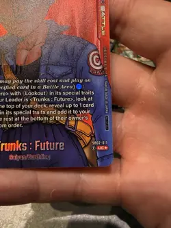 Dragon Ball Super Card Game Trunks: Future SB02-011 Uncommon Holo Battle Card - Image 2