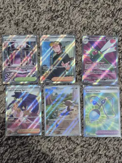 Pokemon 6 Card Full Art And Illustration Rare Lot Nm/M! - Image 1
