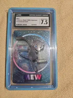 Mew Pokemon Nintendo Meiji 1999 Japanese Promotional Card CGC 8.5 Error OC - Image 1
