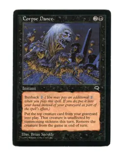 Magic the Gathering Corpse Dance Tempest Regular Rare MTG - Image 1