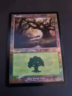 FOIL - MTG Forest (297) (Retro Frame) - Innistrad Remastered NM - Image 1