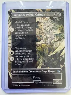 Summon: Primal Garuda (Borderless) #0360 Non-Foil Final Fantasy NM ENG MTG - Image 1