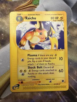 Pokemon TCG Raichu Expedition 61/165 Regular Rare NM FREE SHIPPING - Image 1