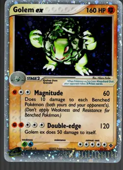 Golem ex 91/97 Dragon Holo Rare Pokemon TCG Nintendo vintage e-reader-DMG - Image 1
