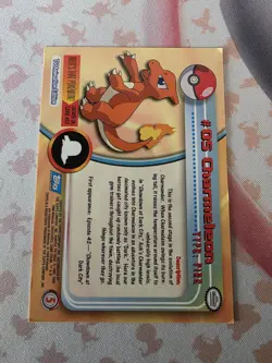 1999 Pokemon TV Animation Series 1 - Charmeleon #05 - Blue Logo - Non-holo -LP - Image 3
