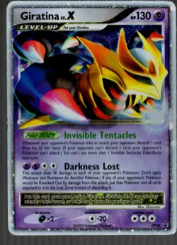 Giratina LV.X MP DP38 Diamond and Pearl Pokemon TCG Holo-DMG - Image 1