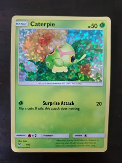 Pokemon Caterpie 2019 McDonald's Promo 1/12 Holo - Image 1
