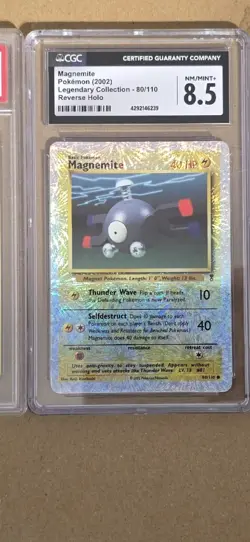 Pokemon Magnemite 80/110 Legendary Collection Reverse Holo CGC 8.5 2002 - Image 1