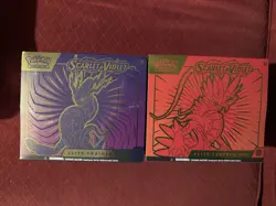 Pokemon TCG Scarlet Violet UPC ETB Lot Terapagos Stellar Crown Paradox Rift - Image 2