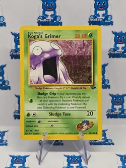 Koga's Grimer 78/132 Pokemon Gym Challenge MP - Image 1