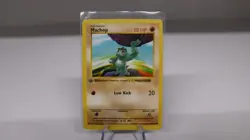 1999 Pokemon Base Set 1st Edition Shadowless Machop #52 LP - Image 1