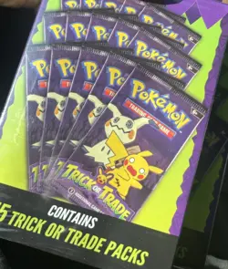 Pokemon 2025 Trick or Trade Booster Packs Halloween TCG 15 Packs Sealed - Image 1