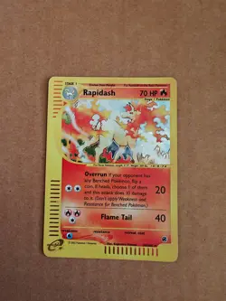 Pokemon TCG Expedition Base Set Holo Rare Rapidash 26/165 LP - Image 1