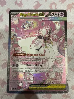 Pokemon Mega Diancie ex Ascended Heroes Special Illustration Rare 282/217 Read* - Image 1