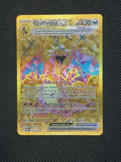 2023 Pokemon Charizard ex 228/197 Hyper Rare Obsidian Flames Gold - MINT - Image 1
