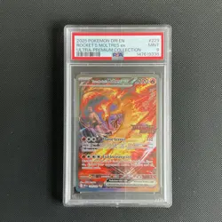 Pokemon Team Rocket's Moltres ex Double Rare Destined Rivals Foil 229/182 PSA 9 - Image 1