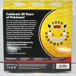 Pokemon Day 2026 Collection 30th anniversary new and factory sealed on hand - Image 3
