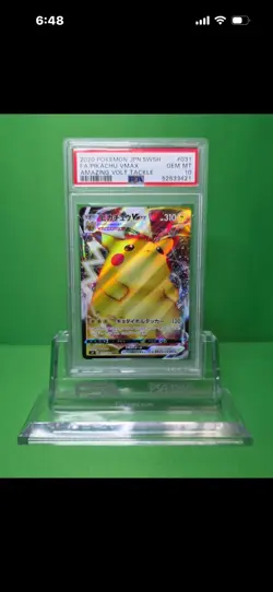 POKEMON 2020 JP AMAZING VOLT TACKLE SP PIKACHU VMAX FULL ART 031/100 PSA 10 - Image 1