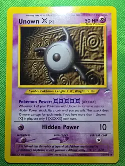 2002 POKEMON TCG NEO DESTINY 30/105 UNOWN [X] UNLIMITED RARE NEAR MINT - Image 1