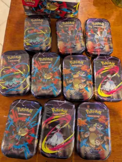 Pokemon Mega Evolution Mini Tin Box SEALED (Set of 10) - Image 2