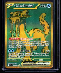 2024 Scarlet & Violet Paldean Fates Chien-Pao ex #242 Hyper Rare Gold Pokemon - Image 1
