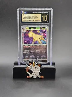 CGC PRISTINE 10 2023 Pokemon Sv2a JP-151 Persian #53 Master Ball Reverse Holo - Image 1
