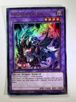Invoked Caliga BLAR-EN080 Ultra Rare 1st Edition YuGiOh Card NM - Image 1
