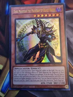 Dark Magician the Magician of Black Magic INFO-EN006 LP 1st Edition Ultra Rare - Image 2