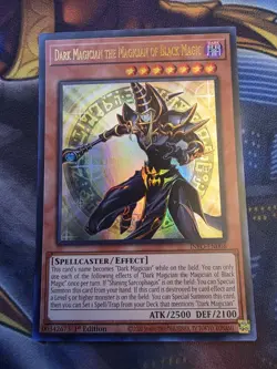 Dark Magician the Magician of Black Magic INFO-EN006 LP 1st Edition Ultra Rare - Image 3