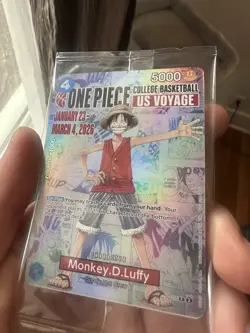 One Piece Card Monkey D. Luffy US College Basketball Voyage Promo - Image 3