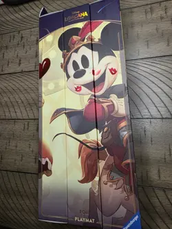 🔥 Disney Lorcana Park Exclusive - Iconic Mickey & Minnie Foil Playmat Sealed !! - Image 5