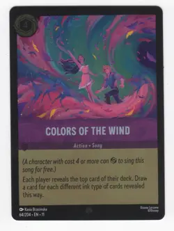 Disney Lorcana Winterspell COLORS OF THE WING Super Rare Cold Foil #64/204 - Image 1